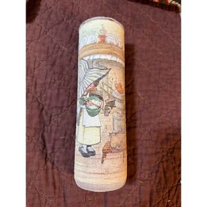 Vintage Chicago Candle Corp Majestic Pillar Candle Sunbonnet Sue Kitchen Scene